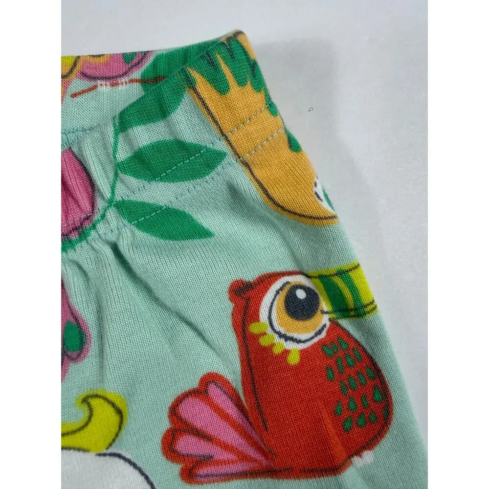 Hanna Andersson Tropical Birds Organic Cotton Shorts Pajamas Size 18–24 Months